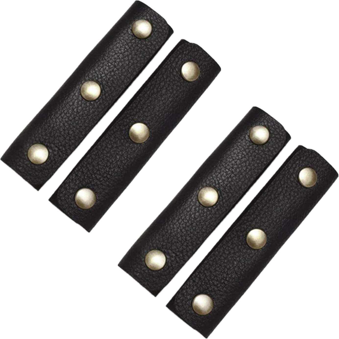 4 Pack Soft PU Leather Handle Wrap Covers – Luxurious Purse Strap Pads & Grip