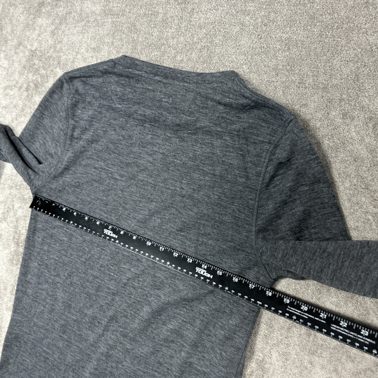 Omni Wool Mens Shirt Mens M Gray Base Layer Long Sleeve Running Lightweight