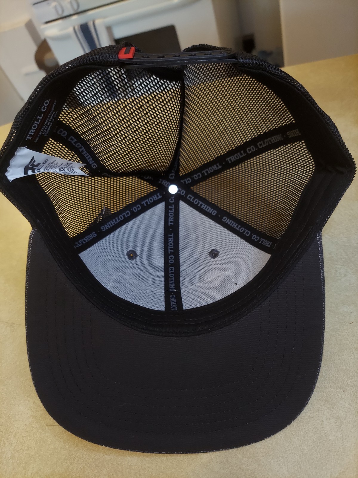 Support Blue Collar Troll Co Mesh Snapback Trucker Ball Cap Patch NWT