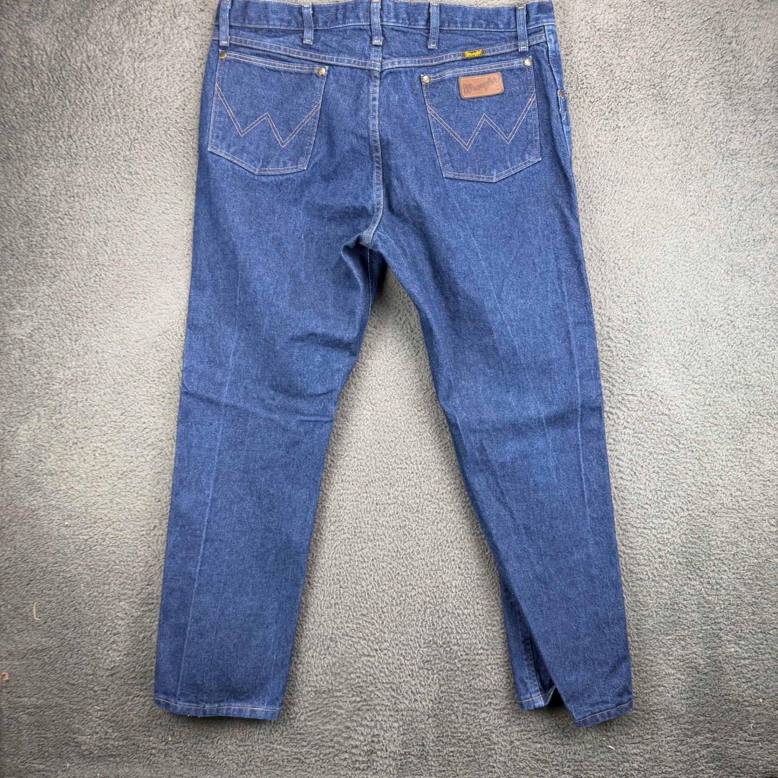 Wrangler 47MWZ Regular Fit Mens Blue Jeans 36×30 Dark Wash Denim 47MWZPW