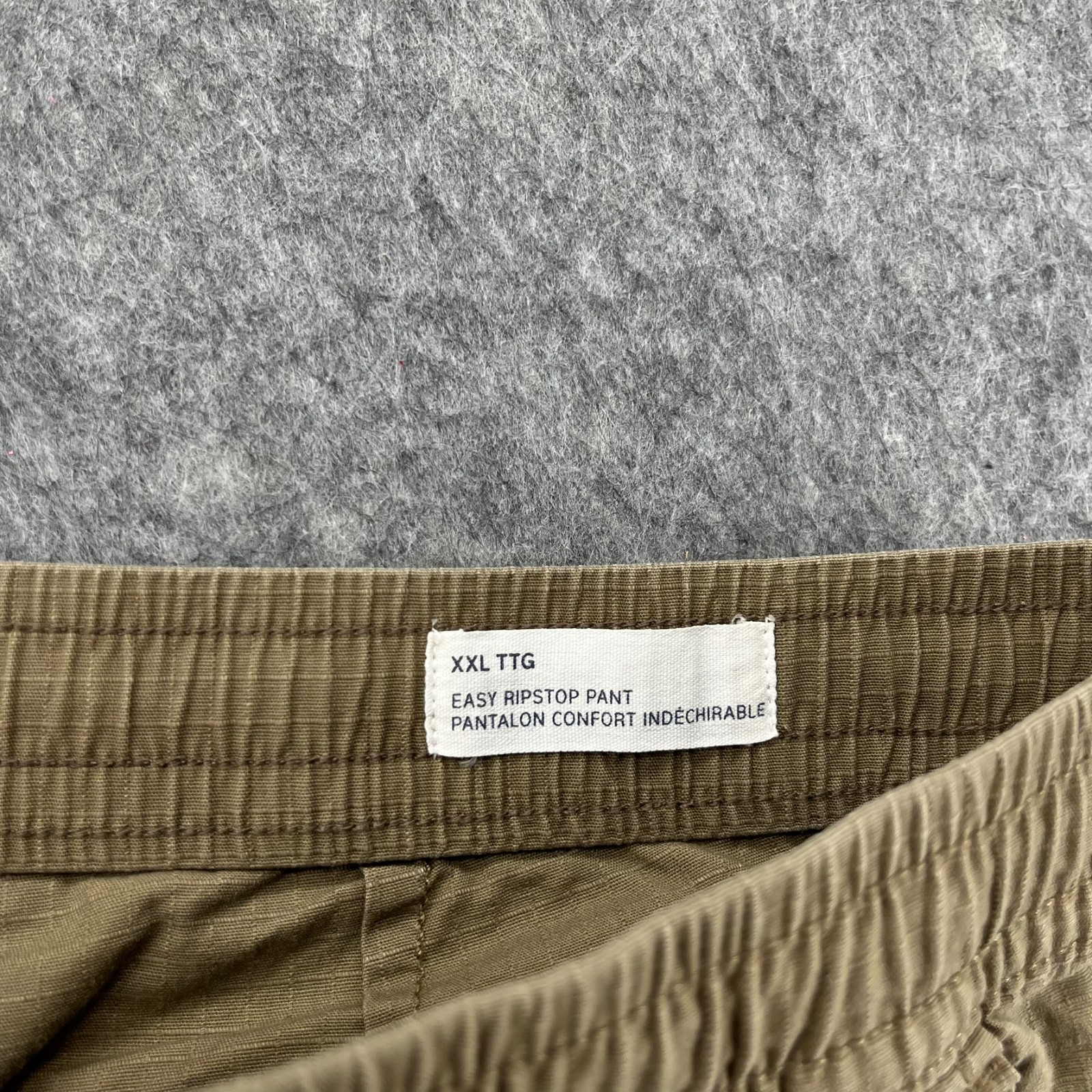 Gap Mens Pants Beige Size XXL Utility Ripstop Pant Tapered Stretch NEW