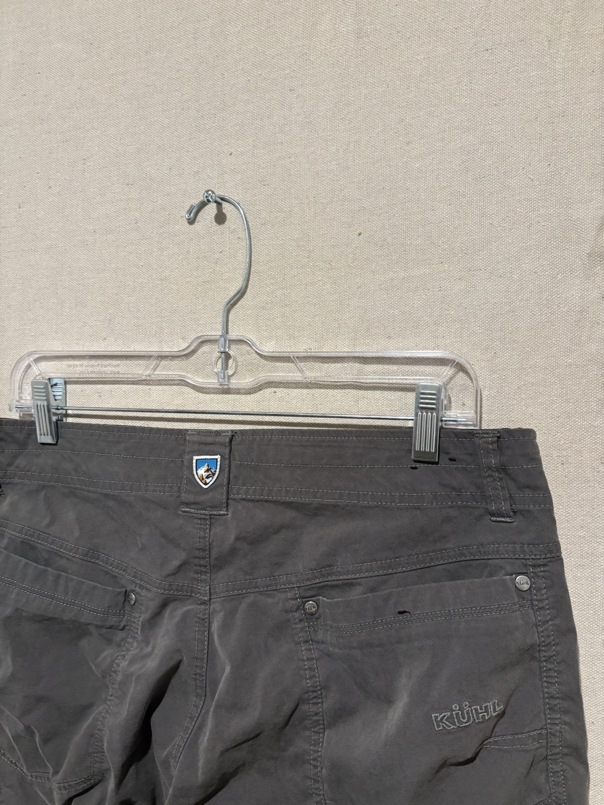 Kuhl Konfidant Air Pants Mens 34×32 Gray Distressed Outdoors Hiking 5098