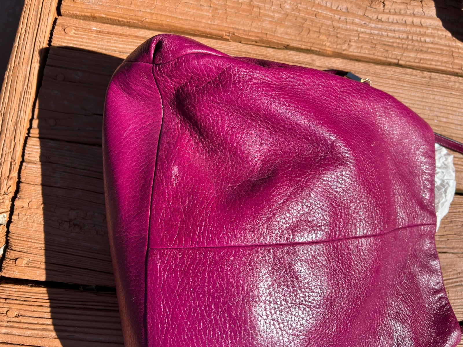 Coach #26224 Madison leather Phobe Shoulder Bag pink