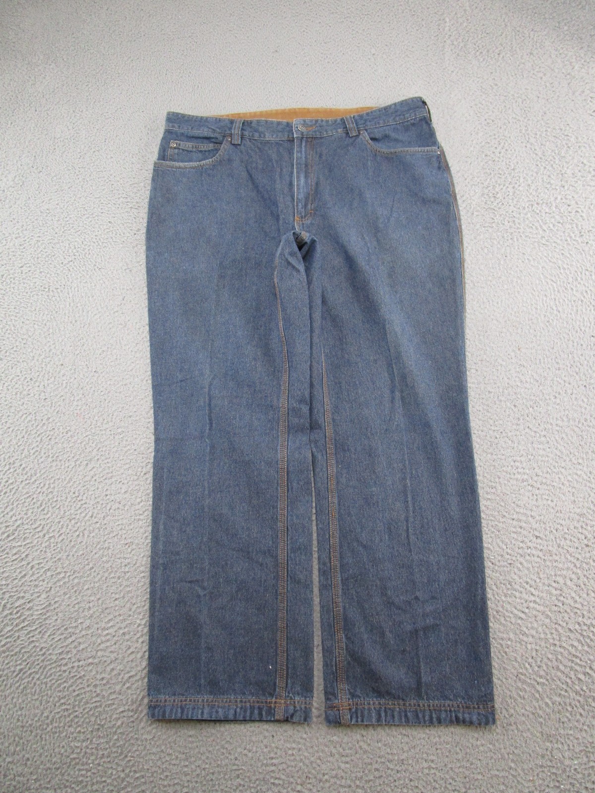 Duluth Trading Co. Ballroom Jeans 40×32 Regular Fit Straight Cotton Denim 64012