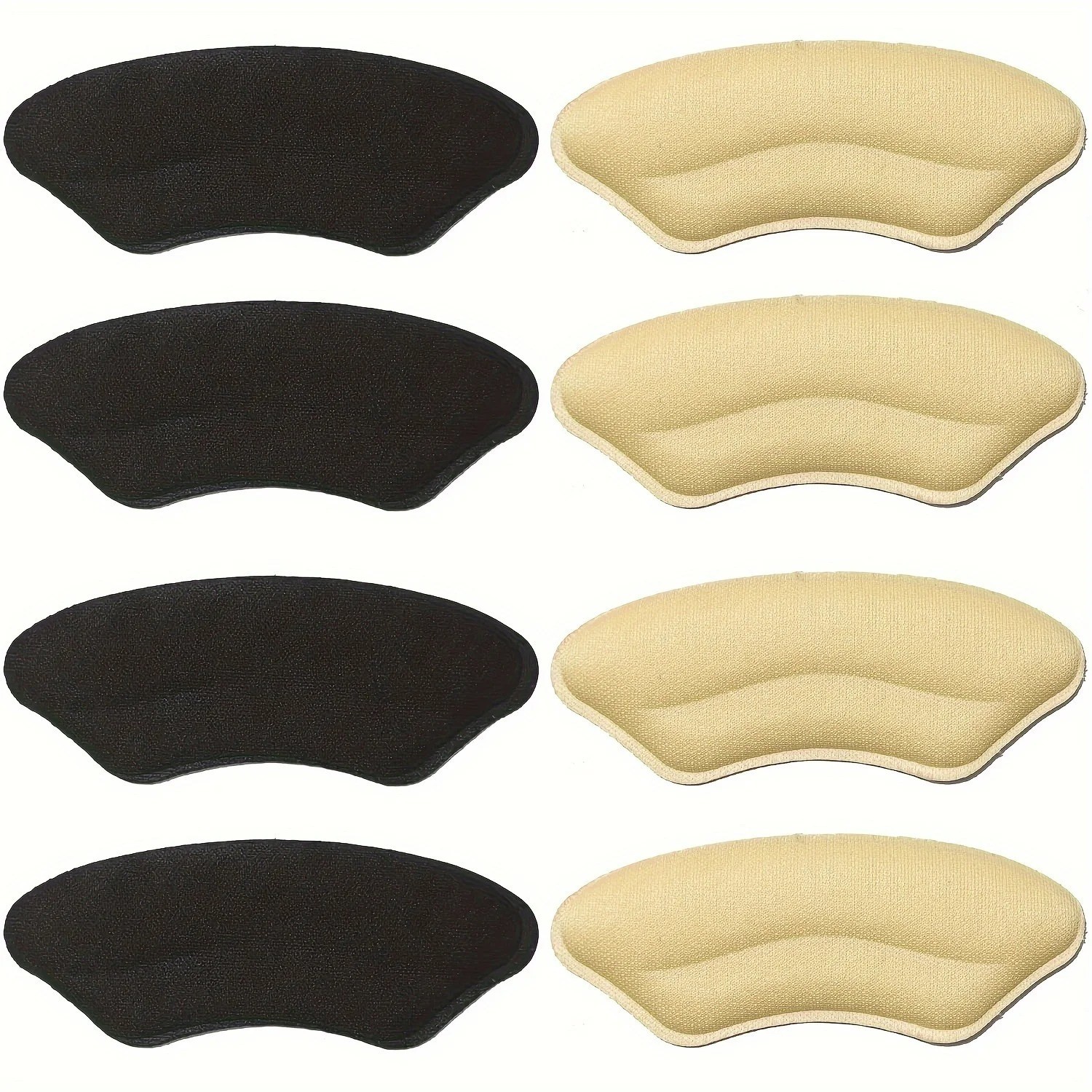 8-Pack Heel Pads for Too Big Shoes Self-Adhesive Heel Protectors Heel Inserts