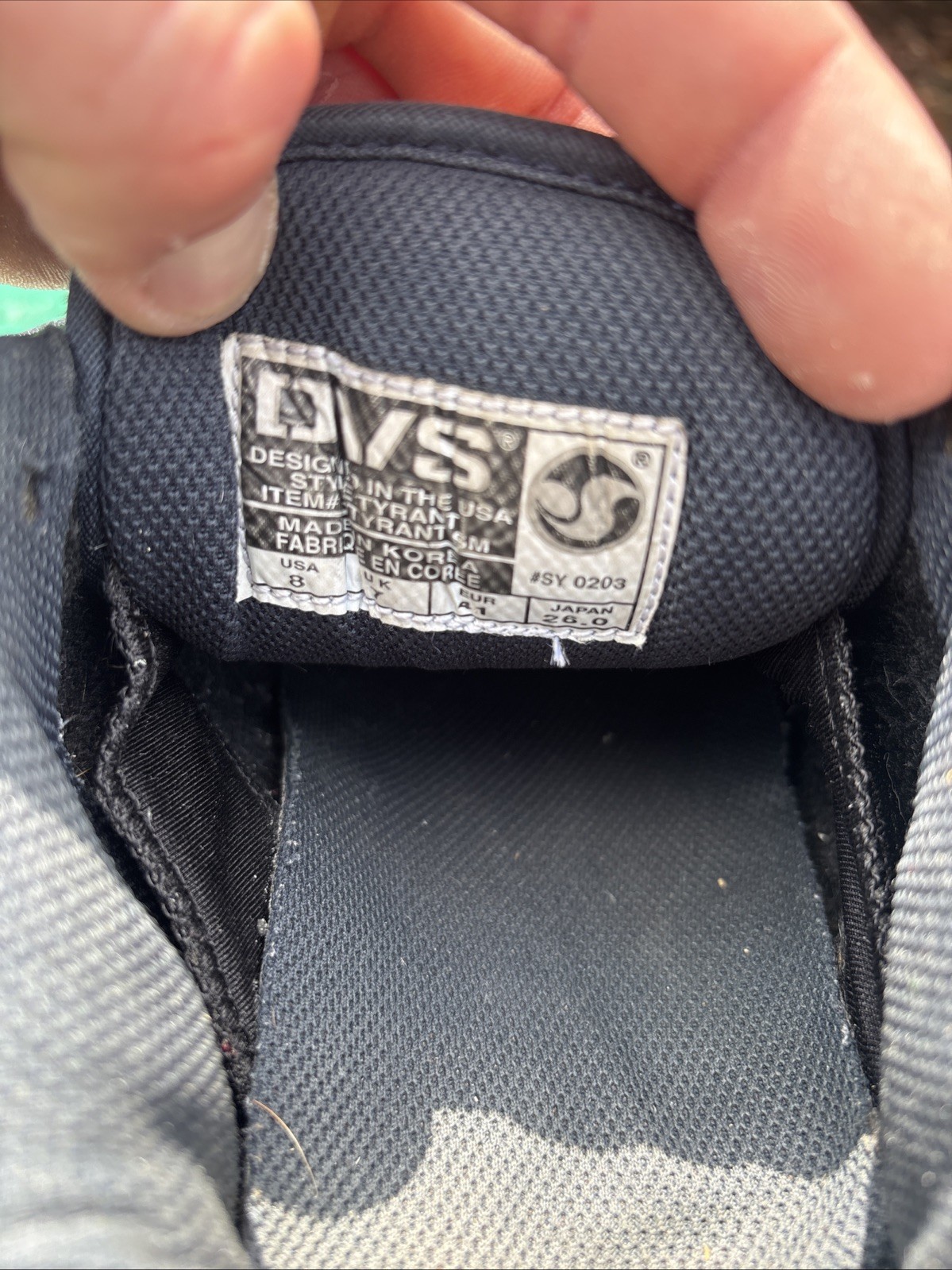 VTG DVS Shoe company ‘TYRANT’ 1999 Sz8 Rare Skateboarding vintage shoes