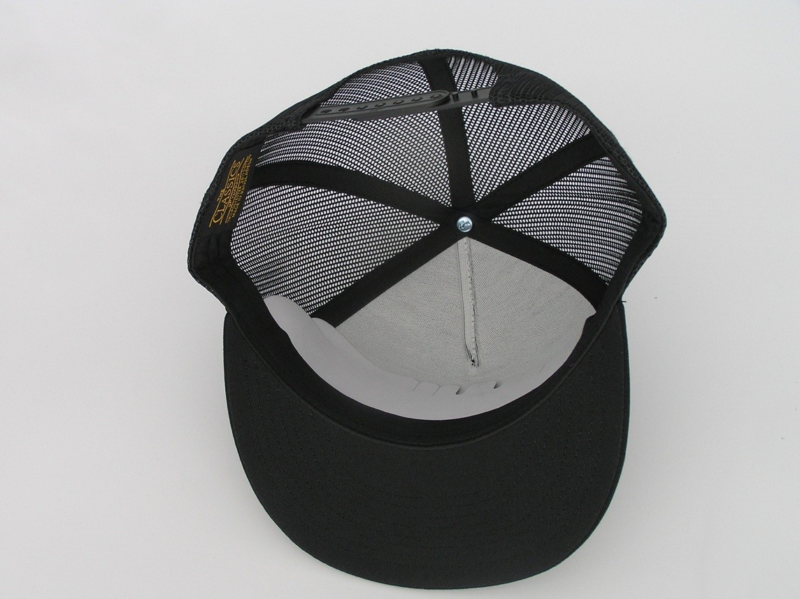 Colt Firearms Patch on Trucker Hat Yupoong Classic 6006 Snapback Black/Black