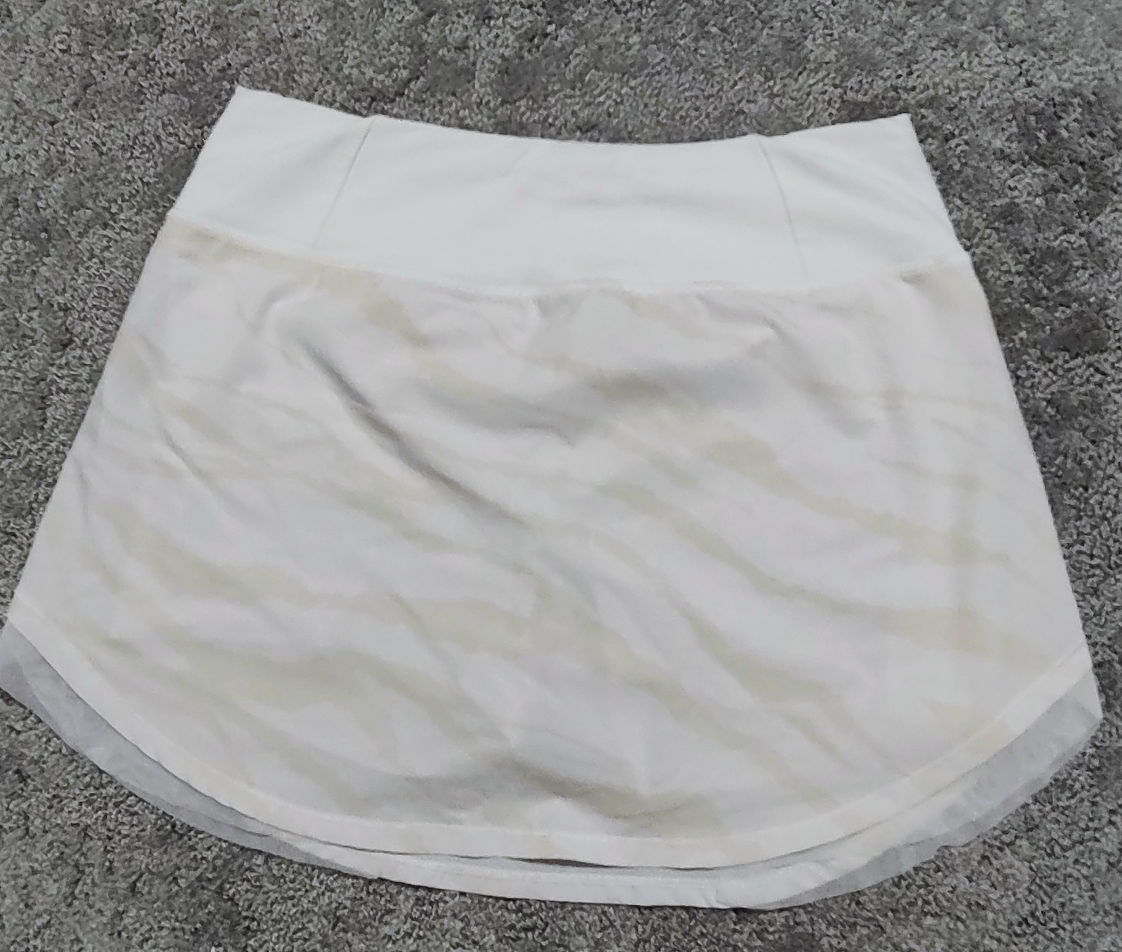 CALIA Women’s White Athletic Tennis Skort M Pull-On Stretch Lined Short