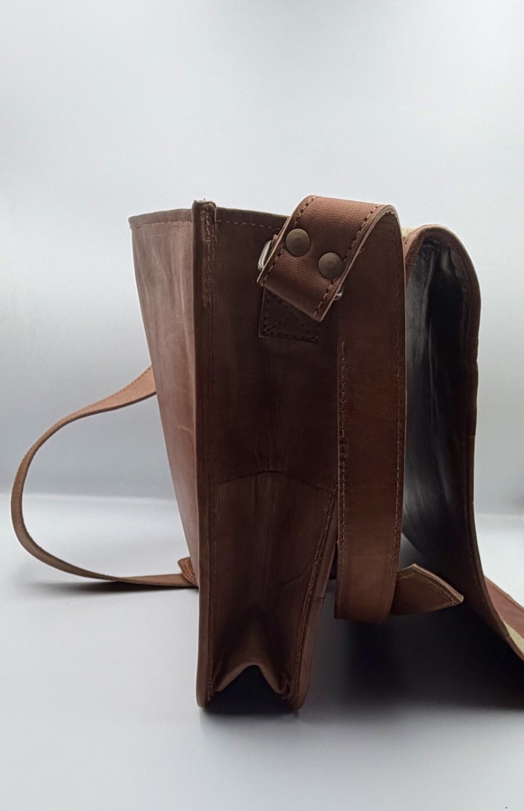 Men’s Genuine Leather Laptop Messenger Bag Briefcase Satchel Vintage Handmade