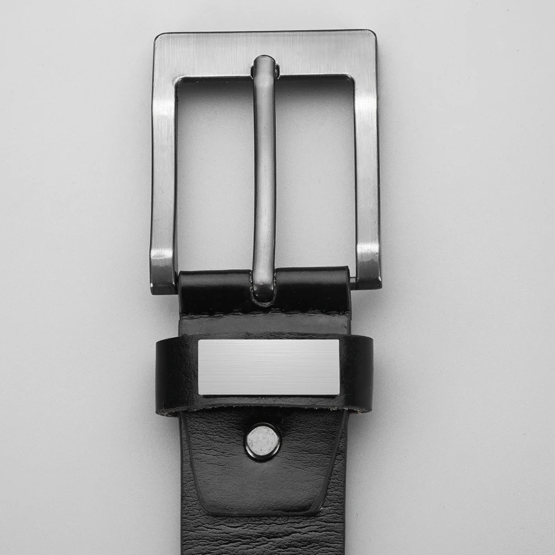 New Fashion Luxury Belt For Men PU Leather Belt Metal Pin Buckle High Quality