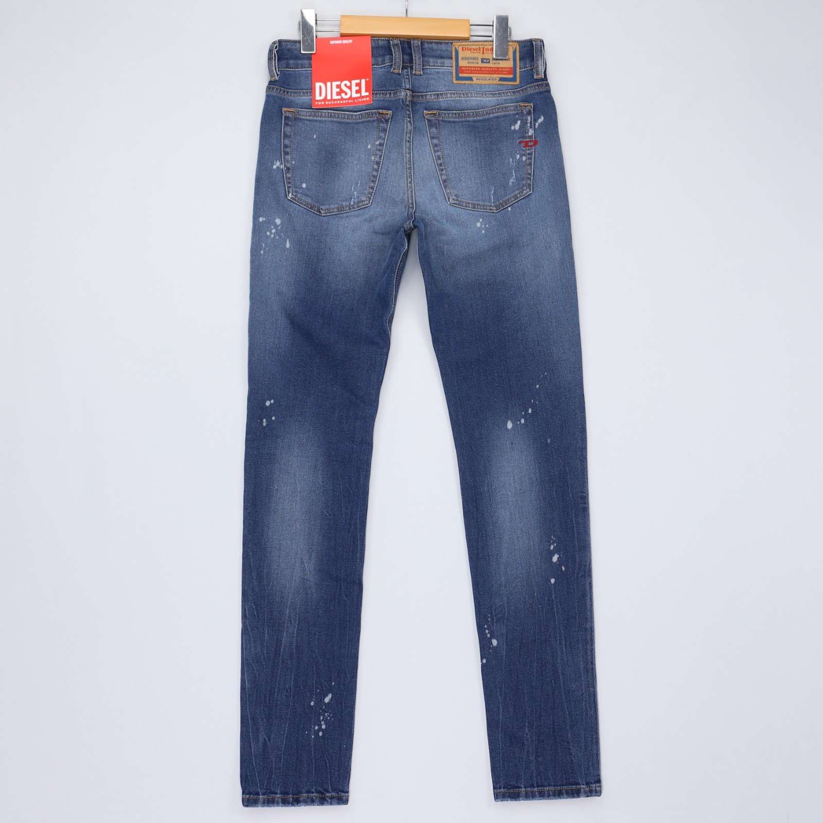 Diesel Mens Jeans 1979 Sleenker Trousers Skinny Leg Low Rise Blue Size NWT