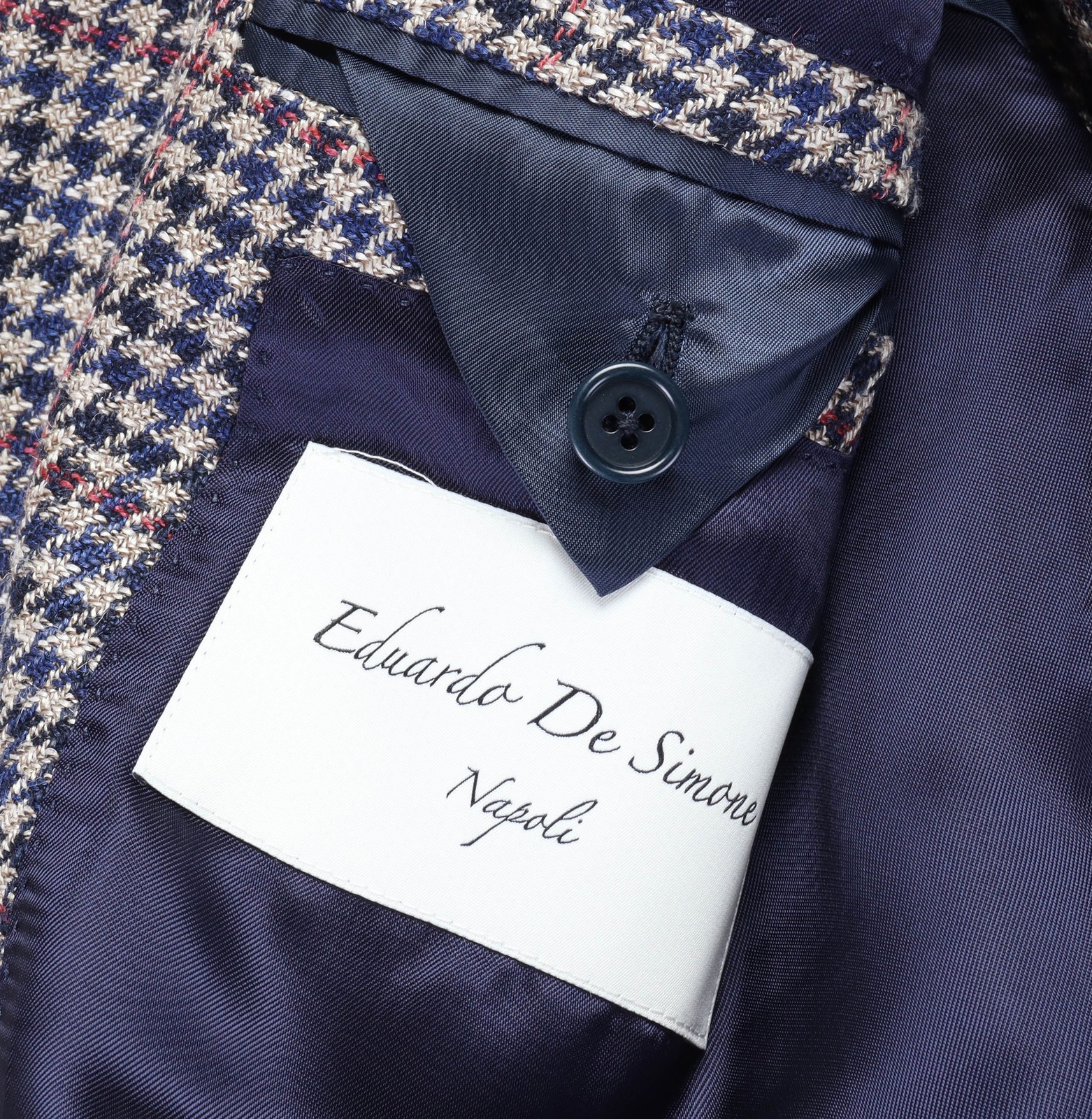 NWT EDUARDO DE SIMONE SPORT COAT jacket bleige wool luxury handmade Italy 46