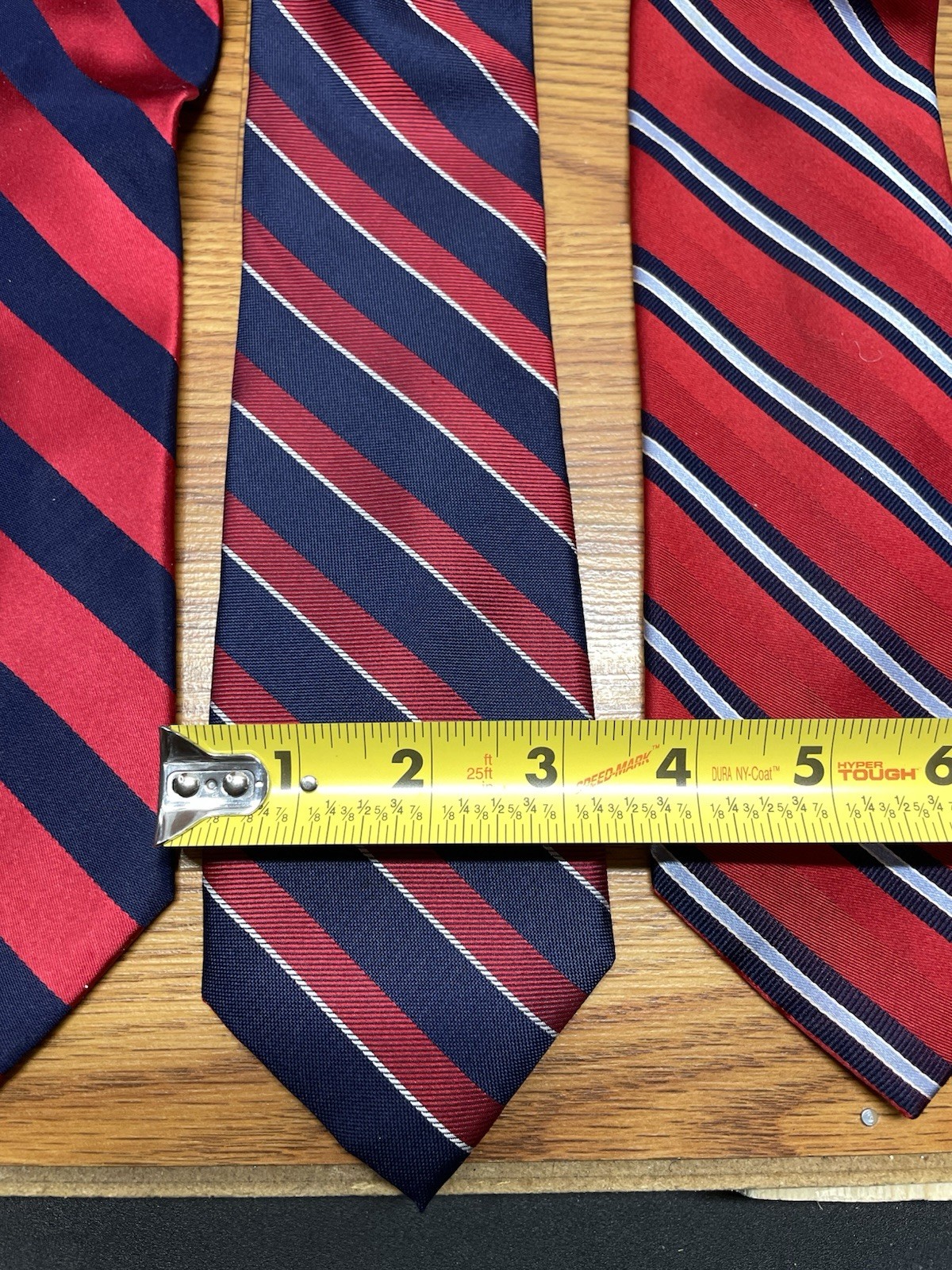 Michael Kors Calvin Klein Tommy Hilfiger Tie Lot 6 Blue Pink Red Striped Classic