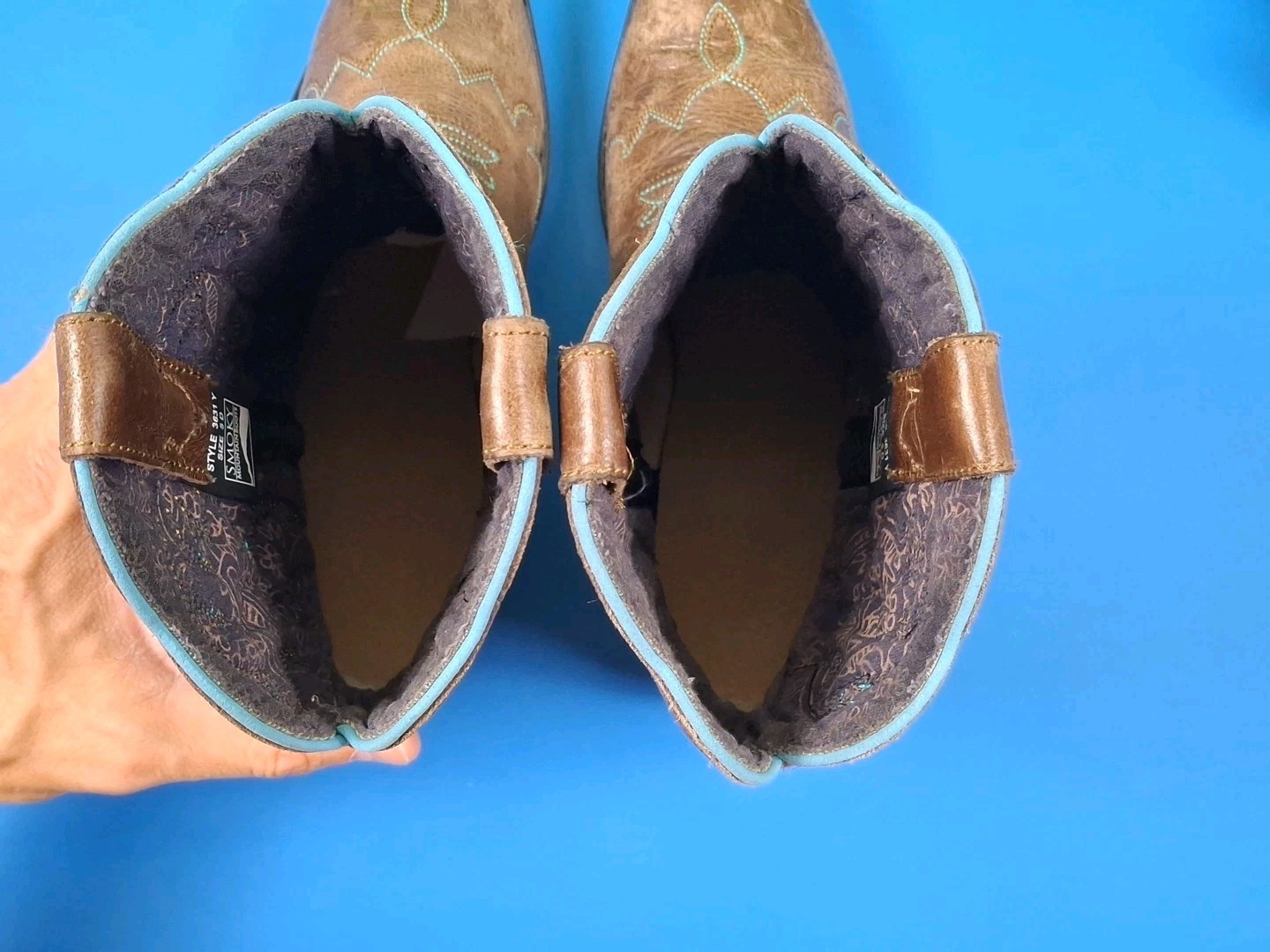 Smokey Mountain Girls “JUNIPER” #3631 Y Dark BROWN Western Cowboy Boots Size 5D