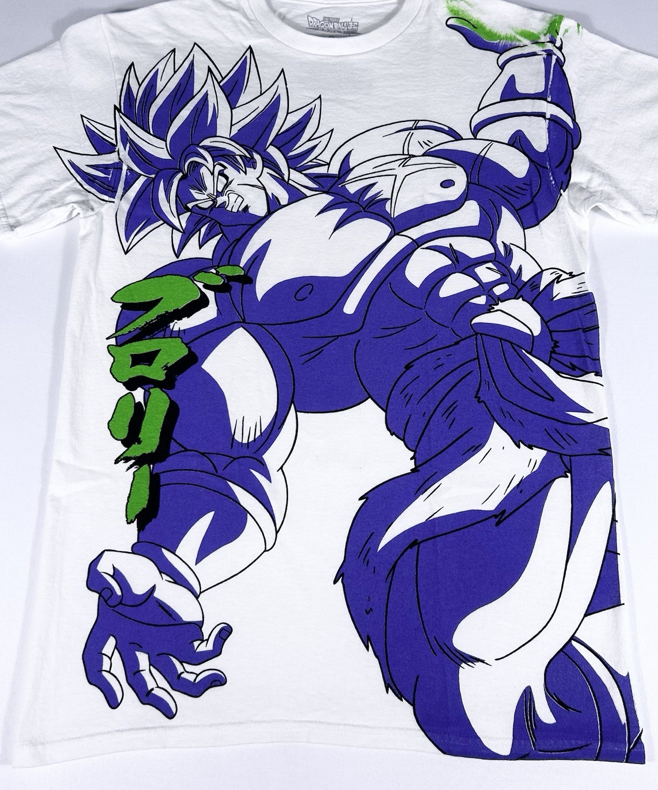 Dragon Ball Super Broly Men’s S White Toei Animation Anime Graphic T-Shirt