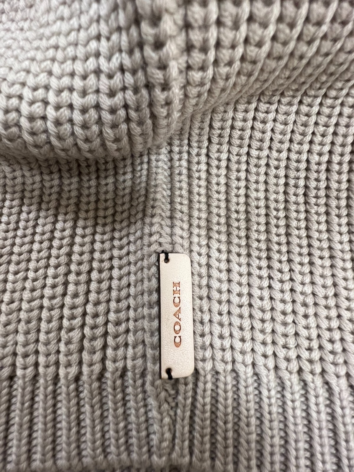 Coach Beanie Cap Hat, Solid Merino Wool Knit Slouch Winter Hat, 84309 MSRP $98