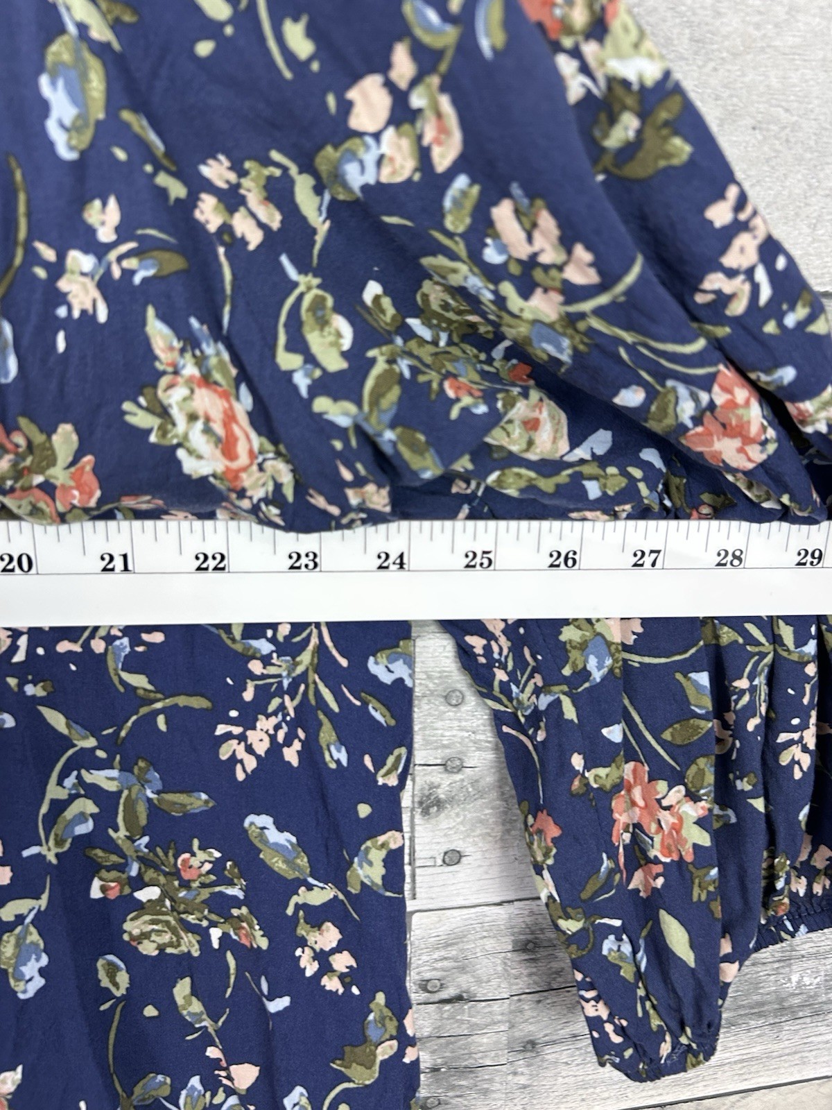 Brina & Em Women’s 3X 3/4 Sleeve Floral Scoop Neck Blouse