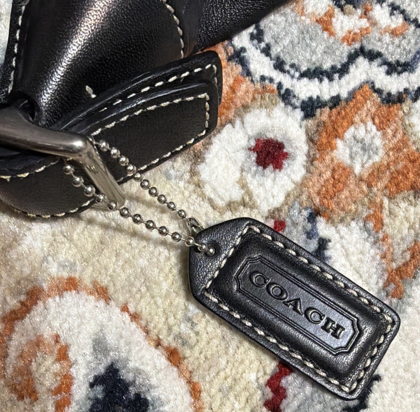 VTG Y2K COACH 9564 Black Leather Legacy Demi Hobo Shoulder Bag Convertible Strap