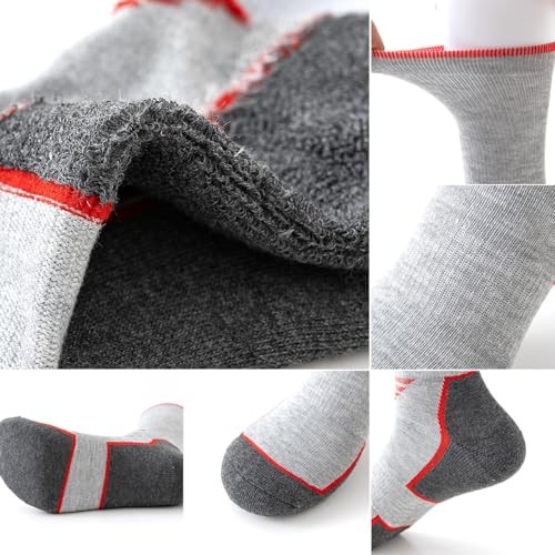 JOYNÉE 5/10 Pairs Mens Lightweight Athletic Crew Large Multicolor 1(5 Pairs)