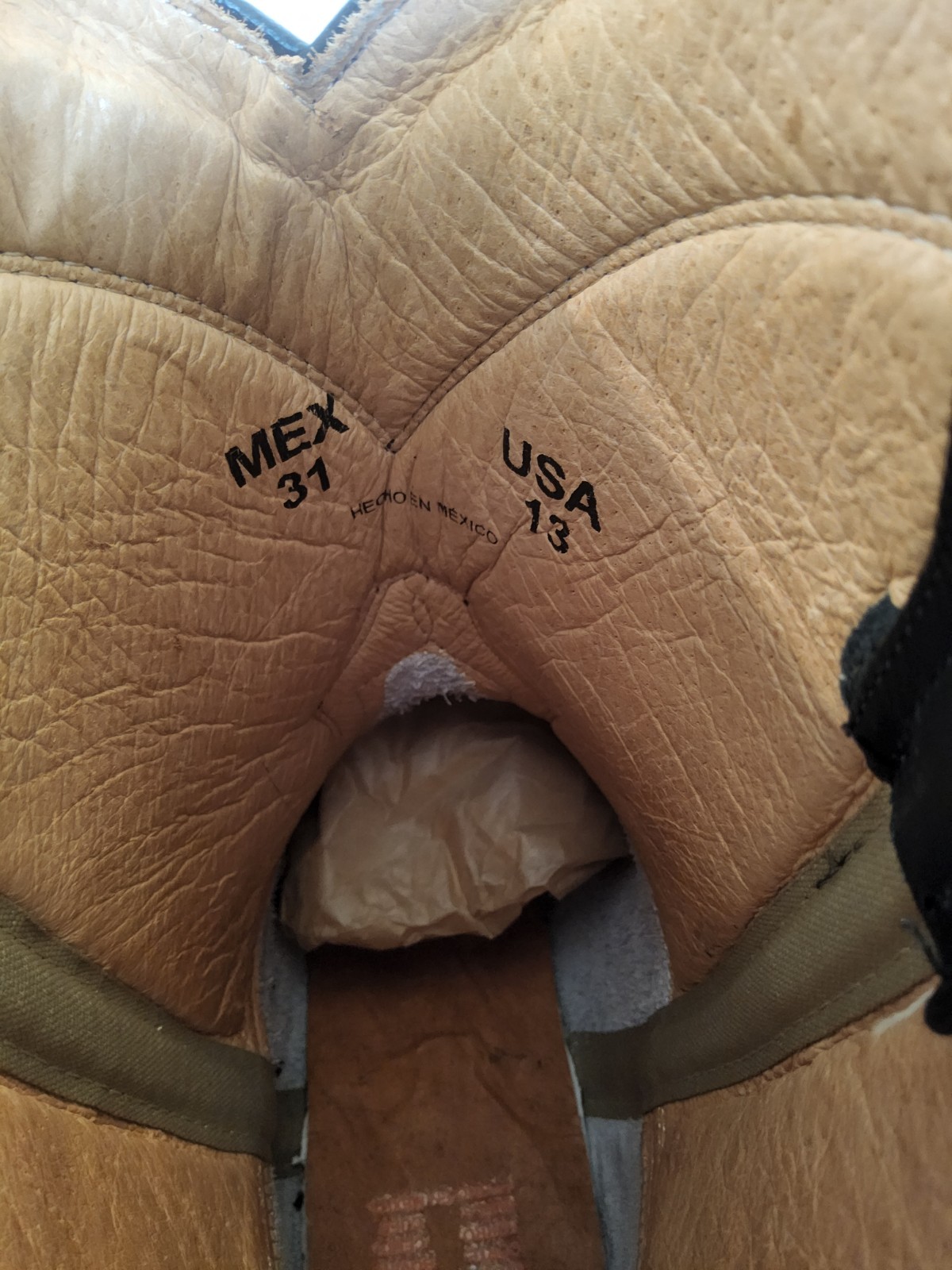 Size 13 EE – USED 7L Siete Leguas Roper Black (31 MEX)