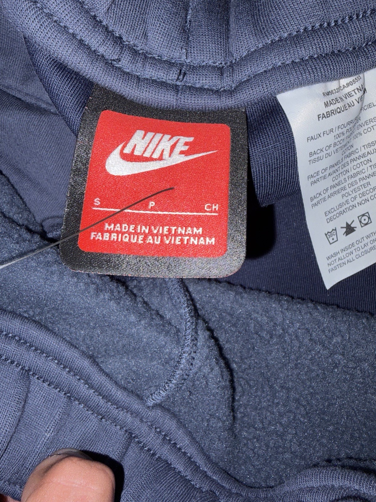 Nike Tech Boreas Knit Open-Hem Oversized Pants Blue Men’s Size Small IB3365-437