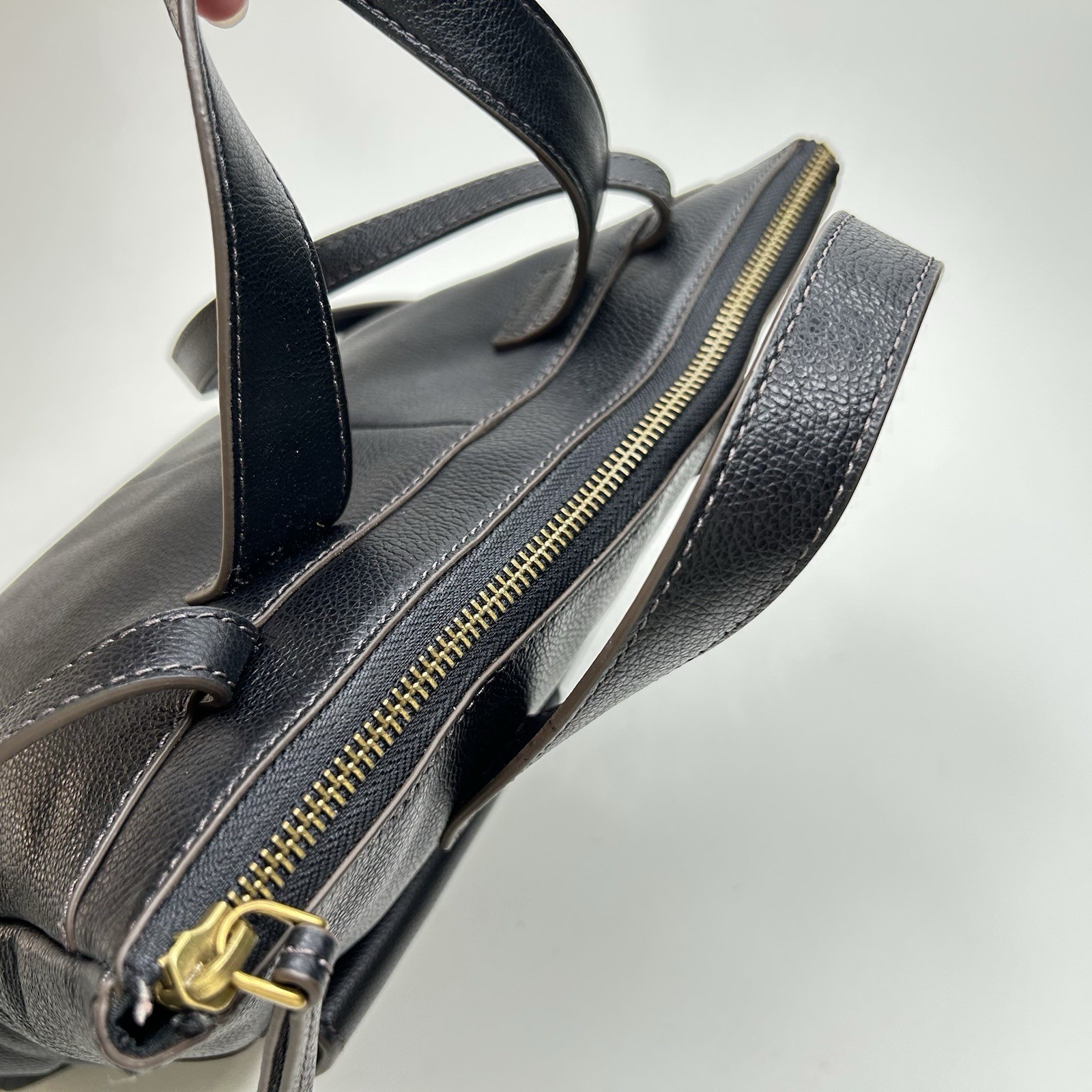 FOSSIL Hunter Black Pebble Leather Small Backpack #SHB2695