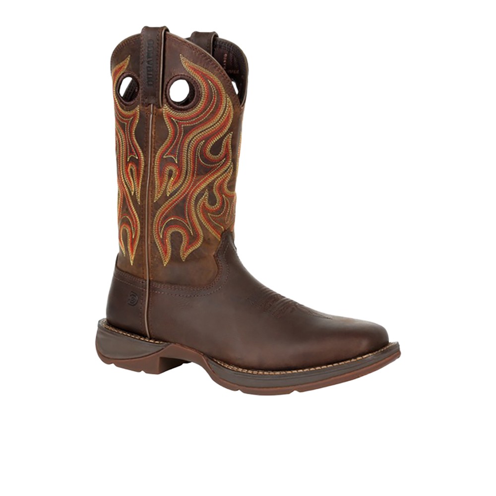 Durango Rebel Pull On Square Toe Cowboy Mens Brown Casual Boots DDB0317