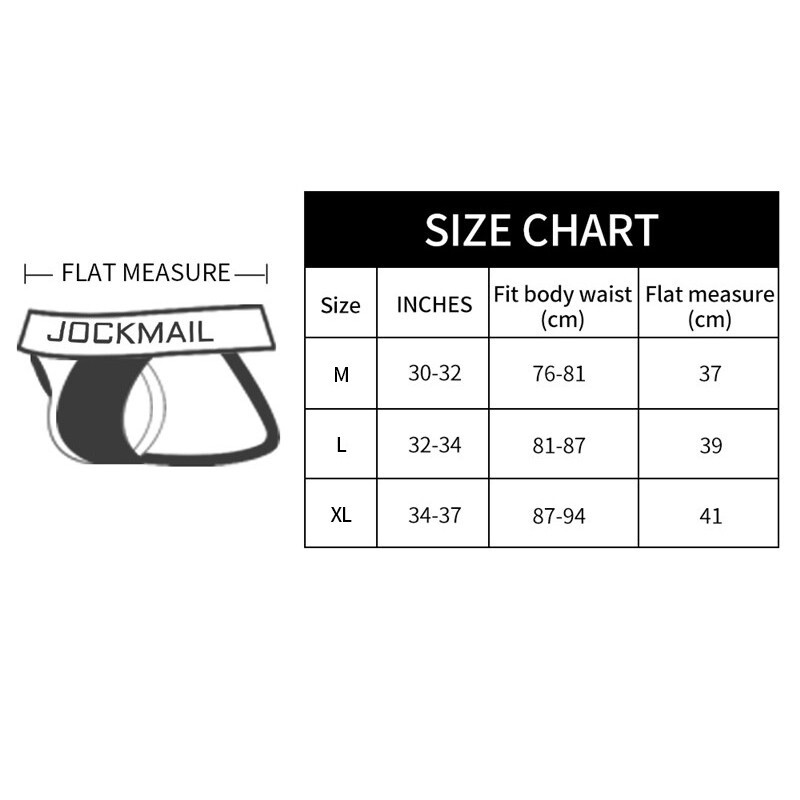 Jockmail Mens Cool Ice Silk Soft Underpants Low Rise Large Pouch Brief Underwear