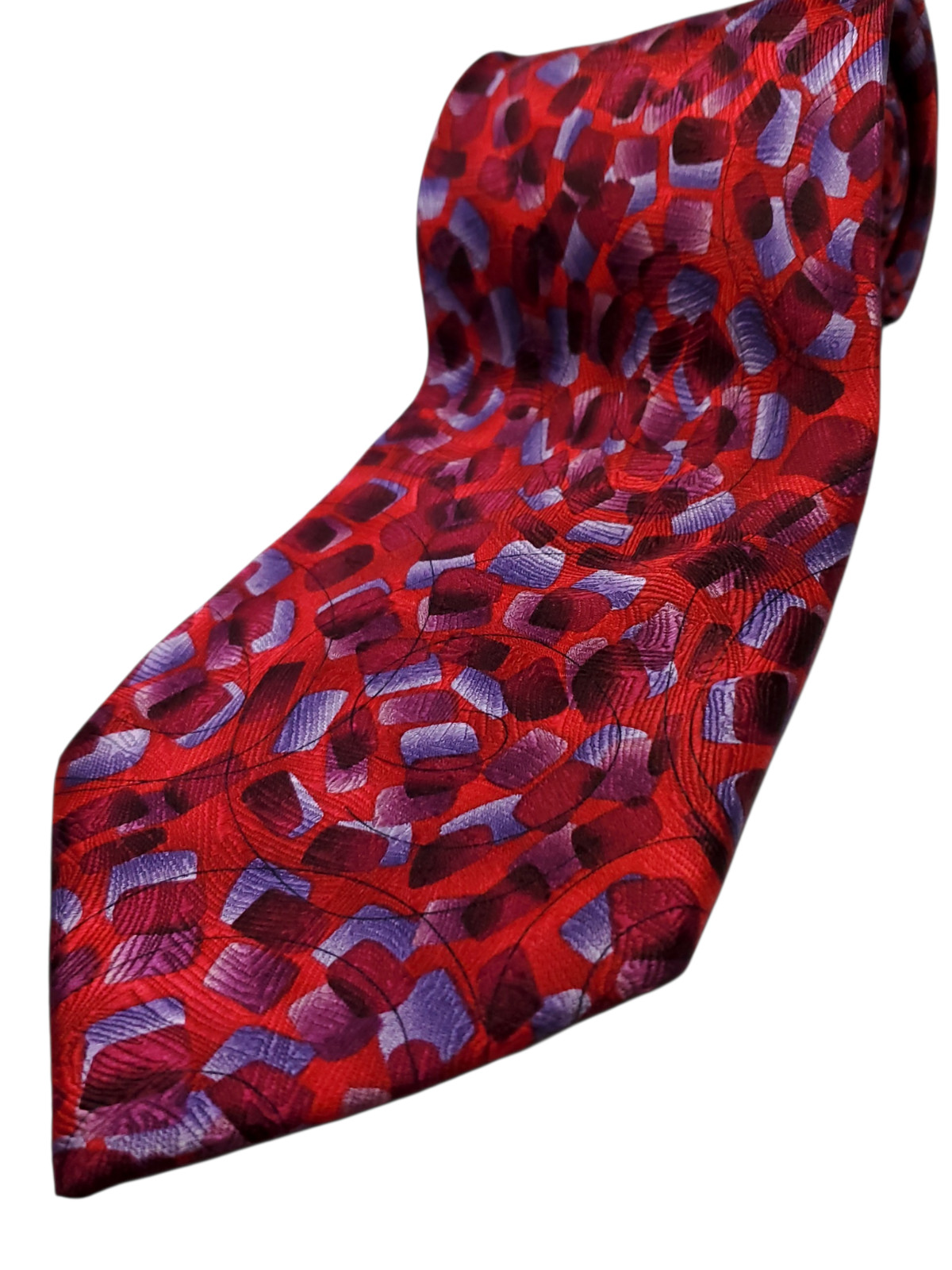 JERRY GARCIA – GRATEFUL DEAD 100% Silk Tie Men’s Red Blue Purple Necktie NEW