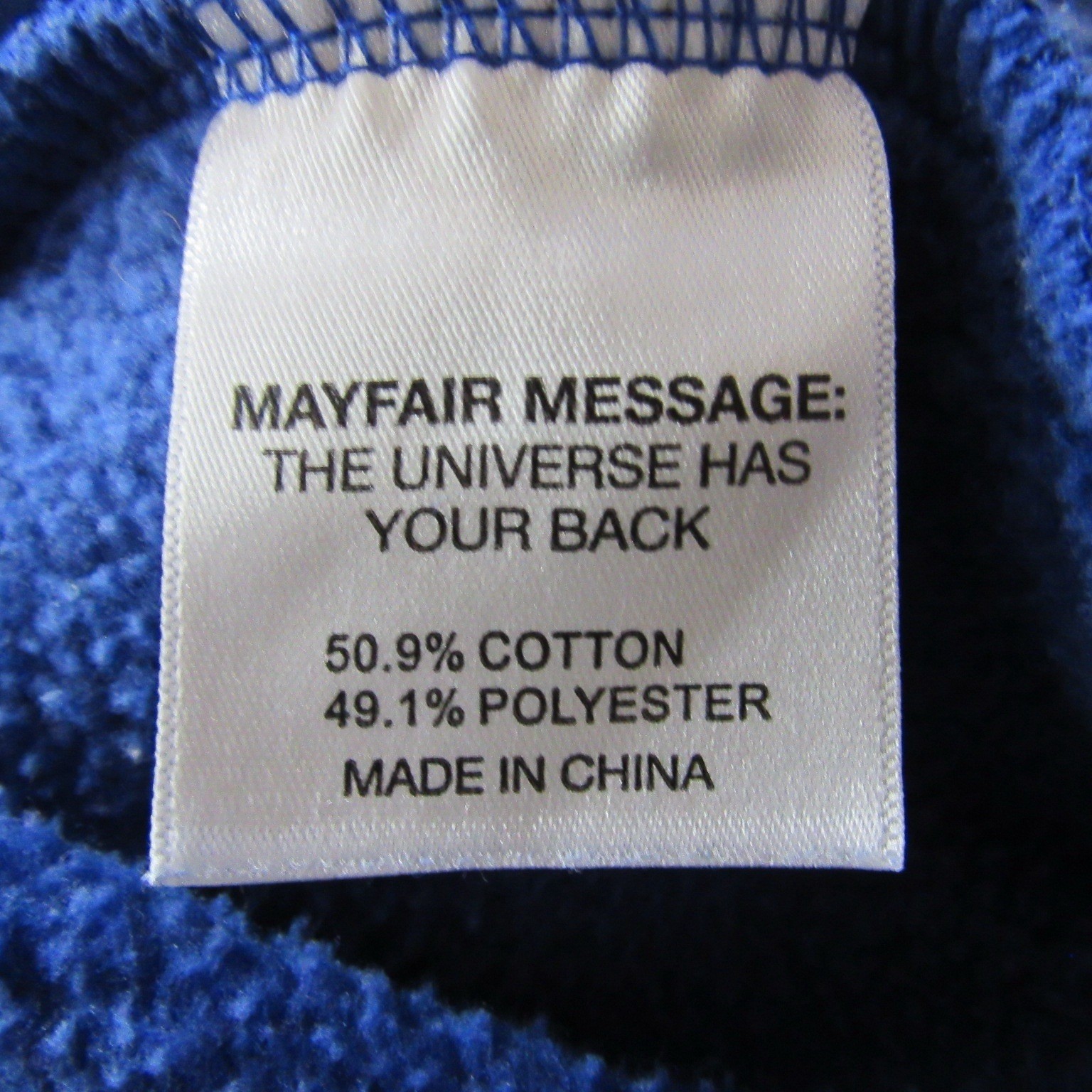 The Mayfair Group x Sanctuary Blue Sweatshirt M/L Universe Stars Crewneck Lounge