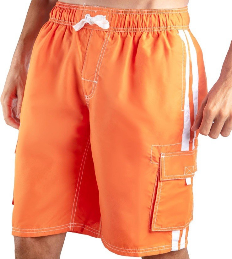 NWT Kanu Surf Men’s Barracuda Swim Trunks – Color Orange – Size M