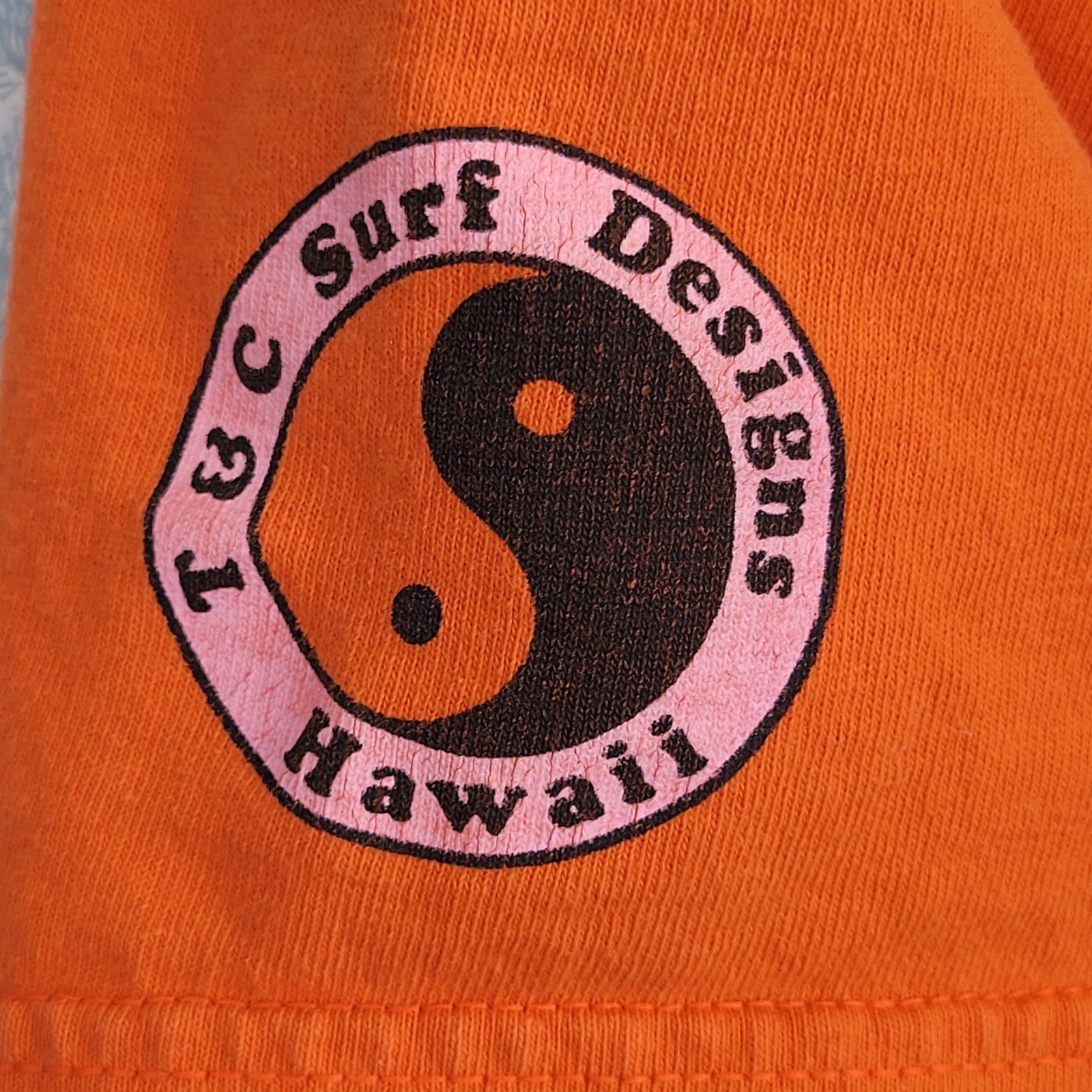 T&C Surf Design Hawaii T Shirt 1987 Surf All Day Rage All Night Da Boys Vtg Oran