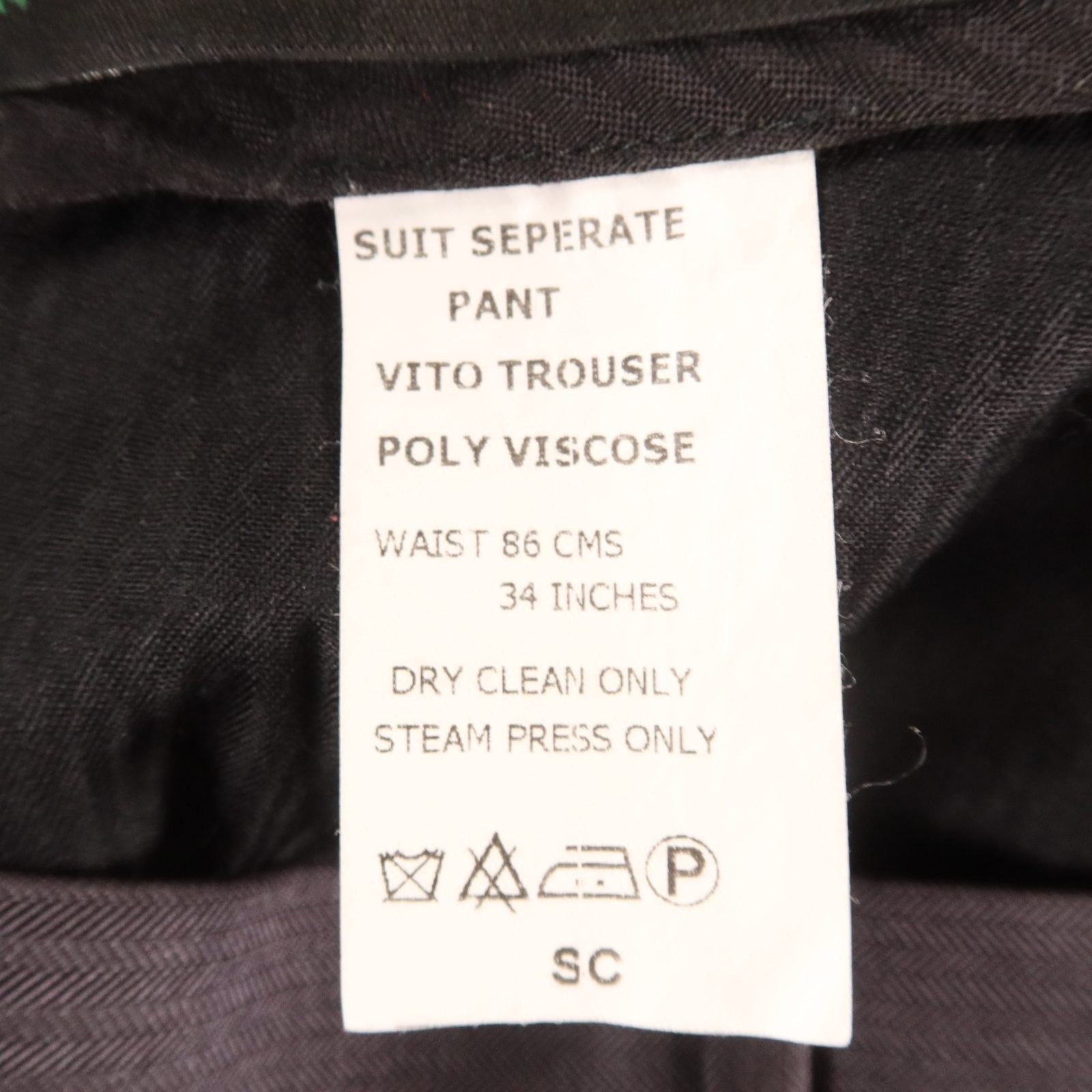 Unbranded Pants Mens 32×32 Gray Herringbone Slacks Self Stripe Sharkskin