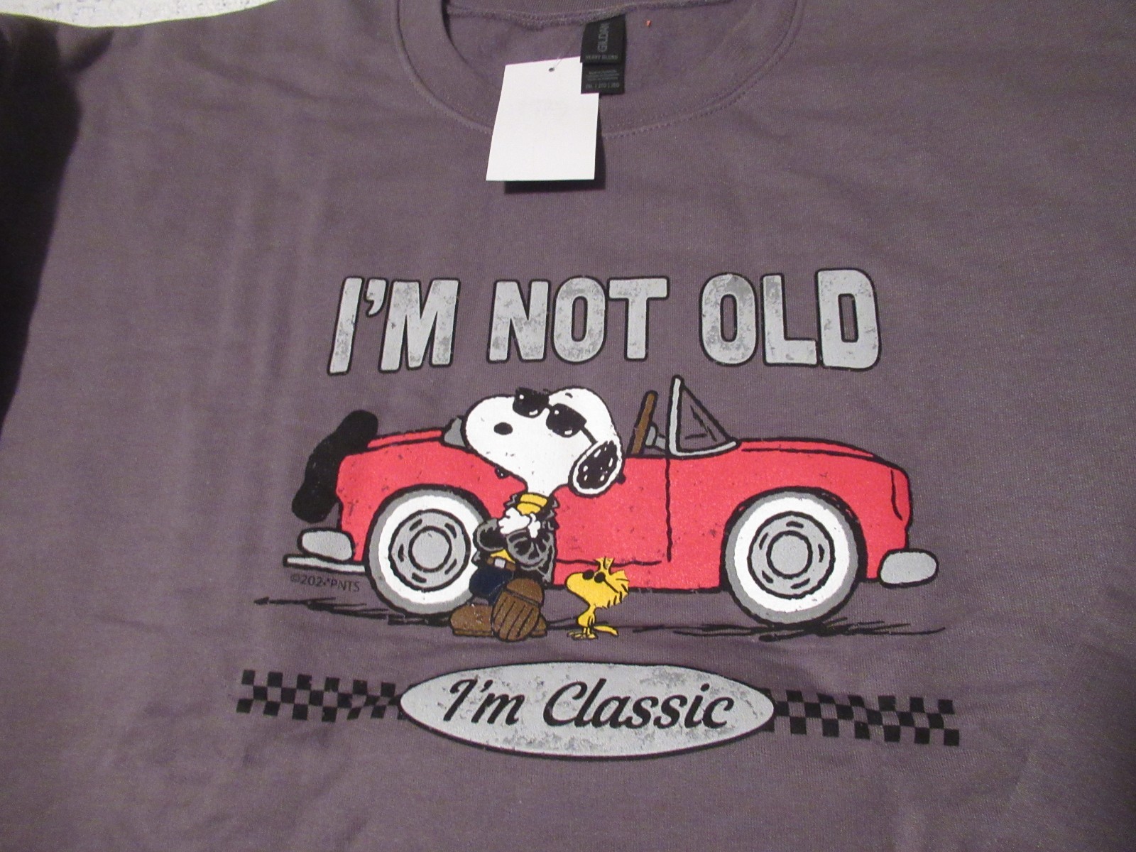Peanuts Snoopy Woodstock Sweatshirt NWT Sz 2XL Grey I’m Not Old I’m Classic !