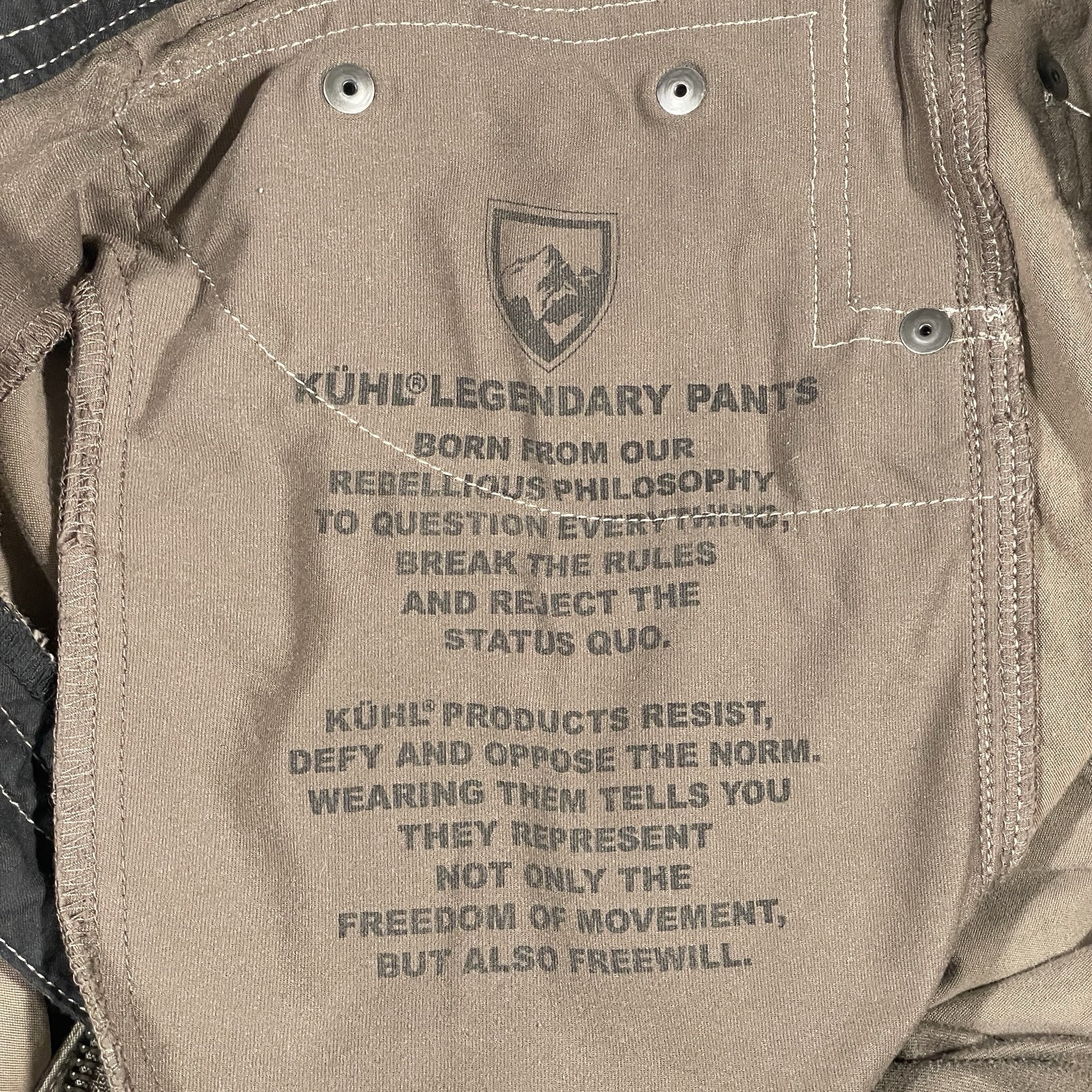 Kuhl Pants Mens 36×32 Brown Radikl Stretch Performance Outdoor Hiking Climbing