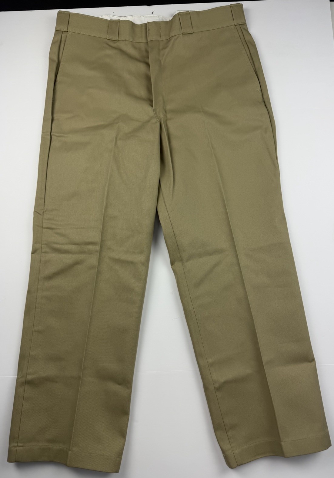 Dickies Original 874 Work Pants Men’s 38×30 Khaki Flat Front Uniform Pants NWT