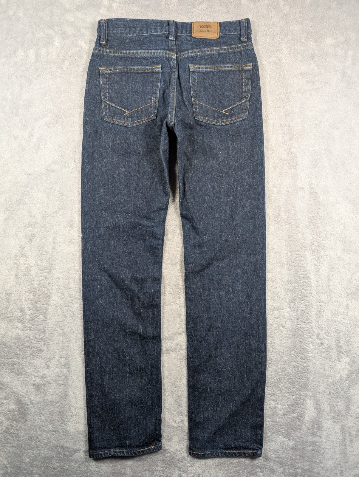 Vans V56 Standared Jeans Men 28×16 Dark Wash Straight Leg Skaterboard Y2k Skater
