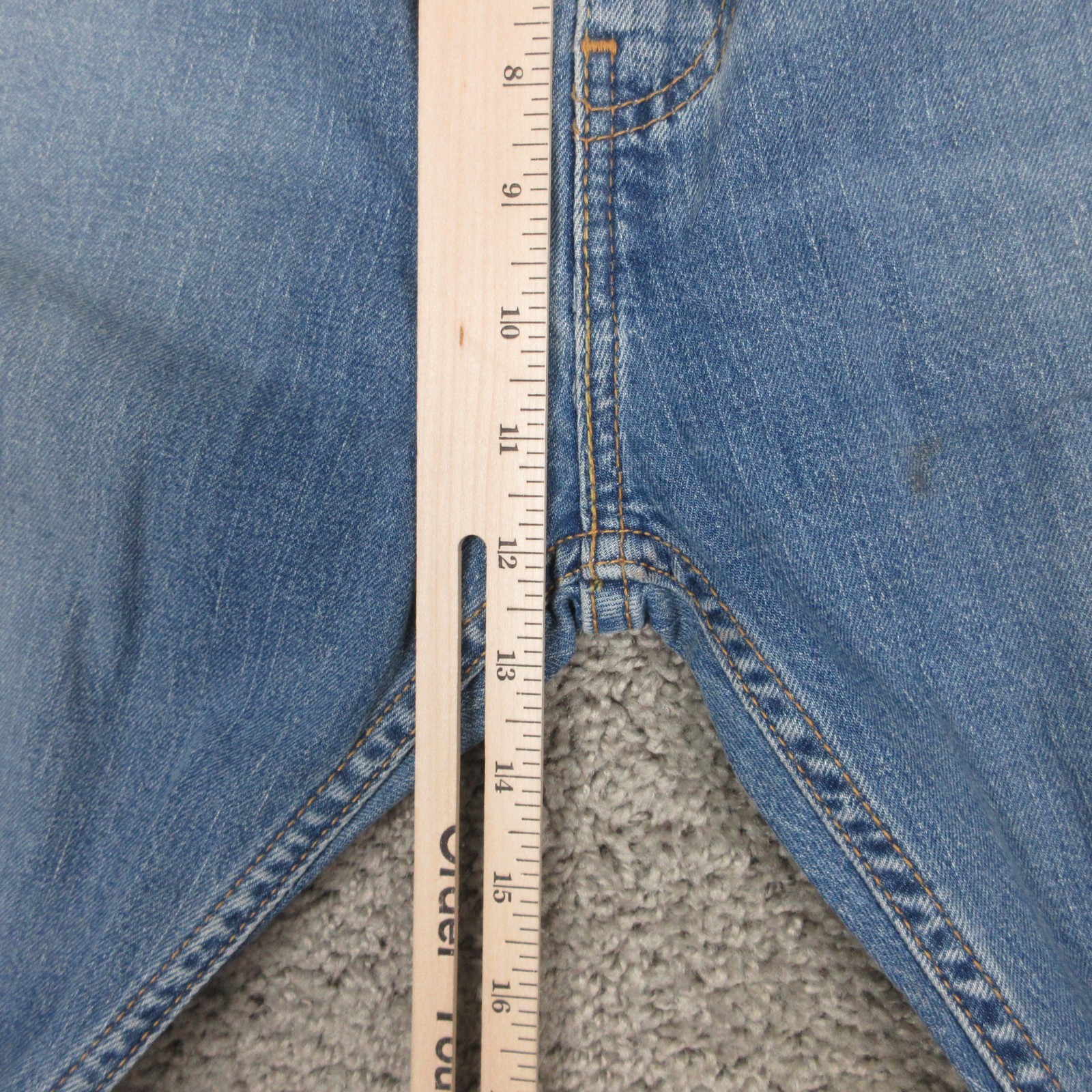Levis Jeans Mens 34×36 Blue 505 Regular Straight Faded Eco Ease Denim Pants
