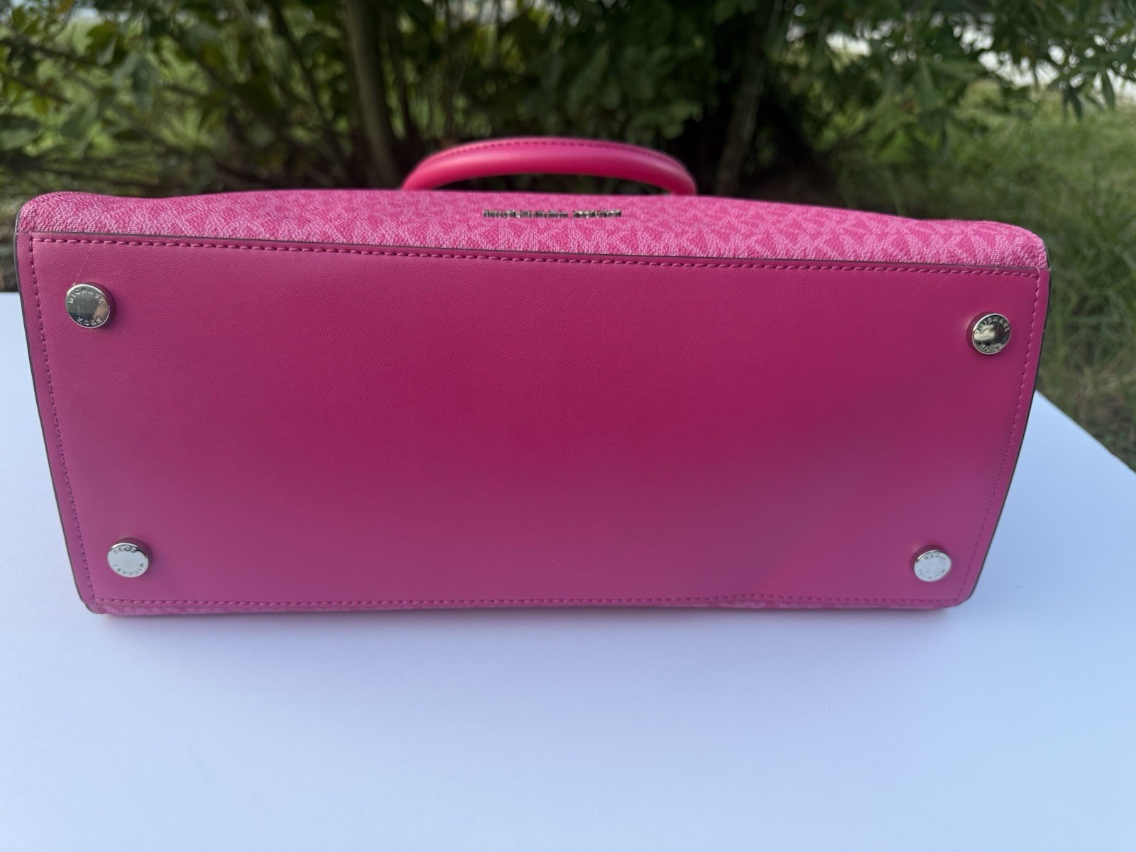 Authentic Michael Kors Bag Medium Hamilton Satchel Dragonfruit MK Logo Purse NWT