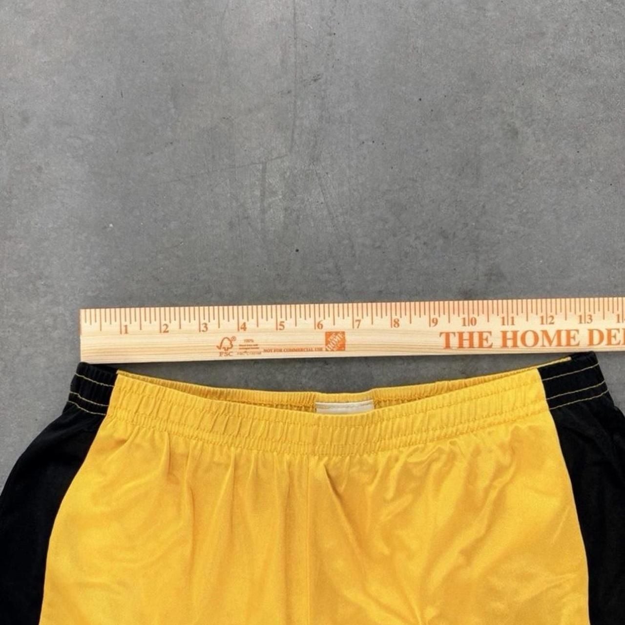 Vintage Cobblestones Central Middle School Cross Country Track Shorts Yellow Bla