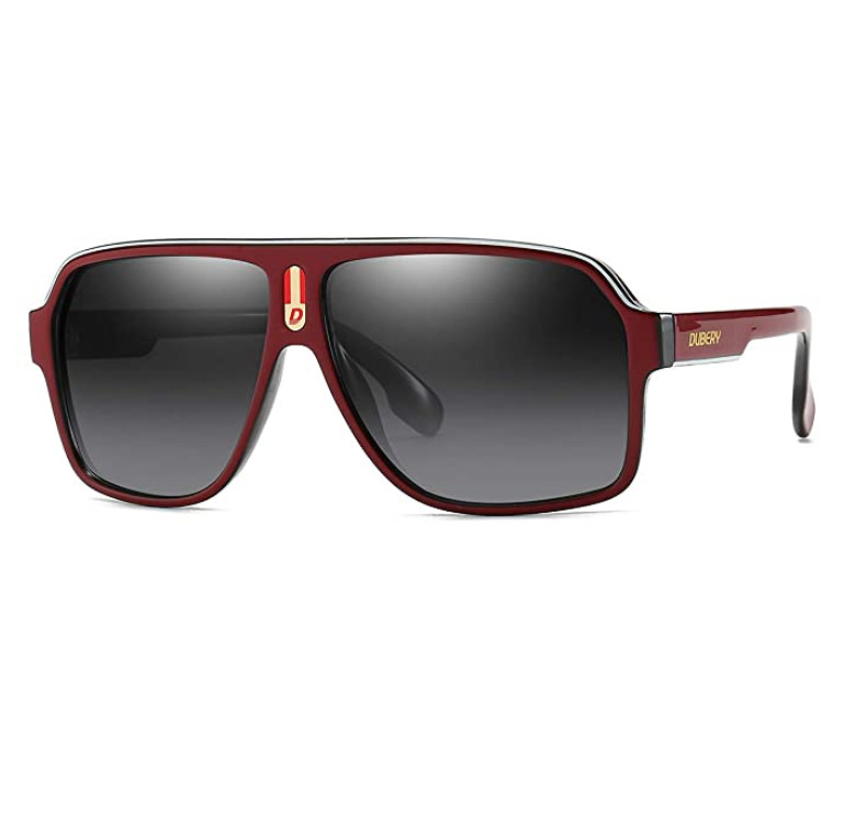 DUBERY Sport Polarized Sunglasses For Men Women Oversize Driving Fishing Glasses