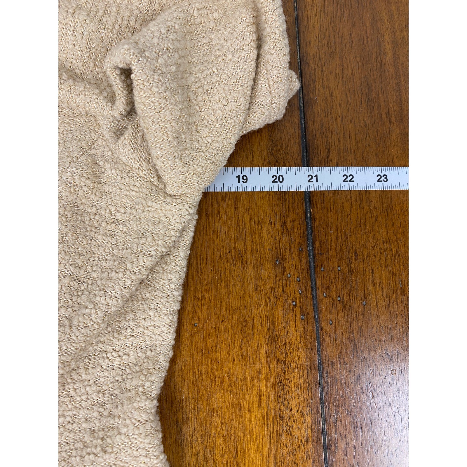 St. John Collection, Long Textured Knit Shimmer Metallic Jacket Coatigan Size 10