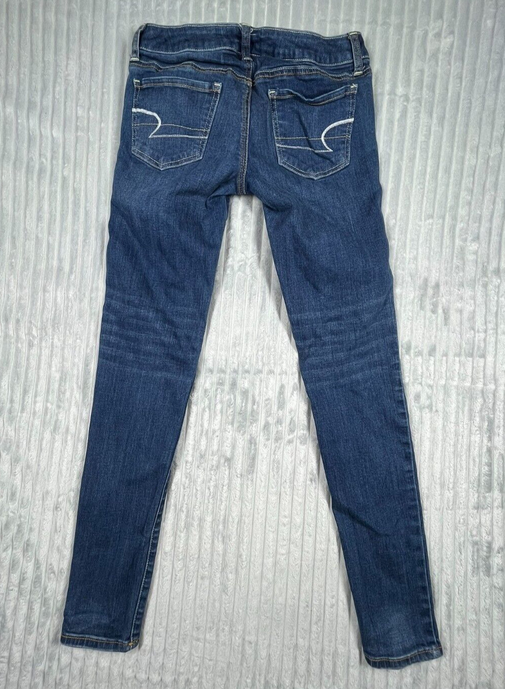 American Eagle Jeans Women’s 2 Reg 26×28 Jegging Stretch Low Rise Medium Wash