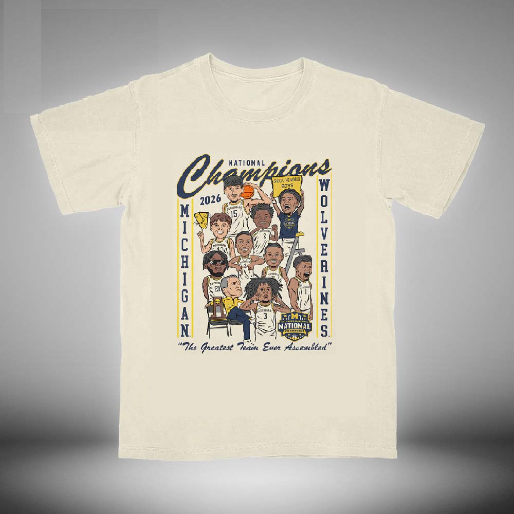 Michign Wolverine 2026 NCAA Men’s Basketball National Champions T-Shirt