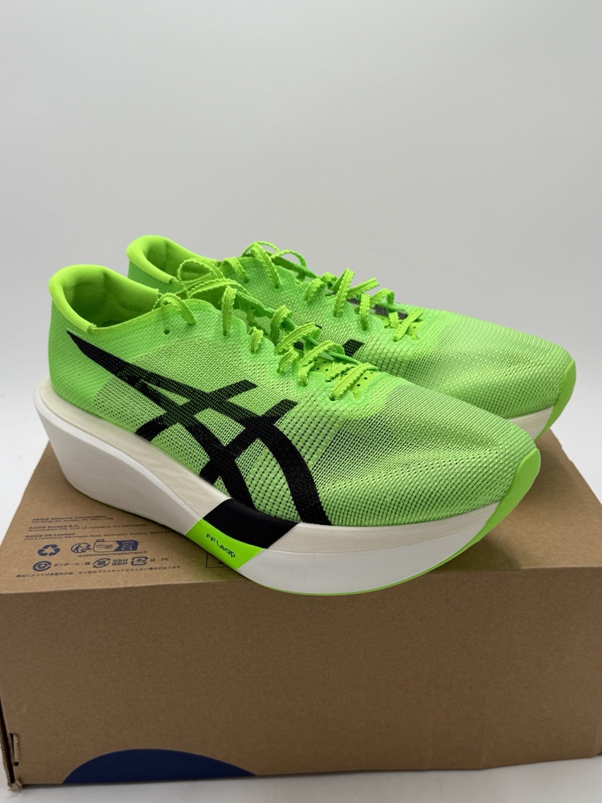 ASICS MetaSpeed Sky Tokyo Men’s Running Shoes Green Gecko Size 12 NWB No Lid
