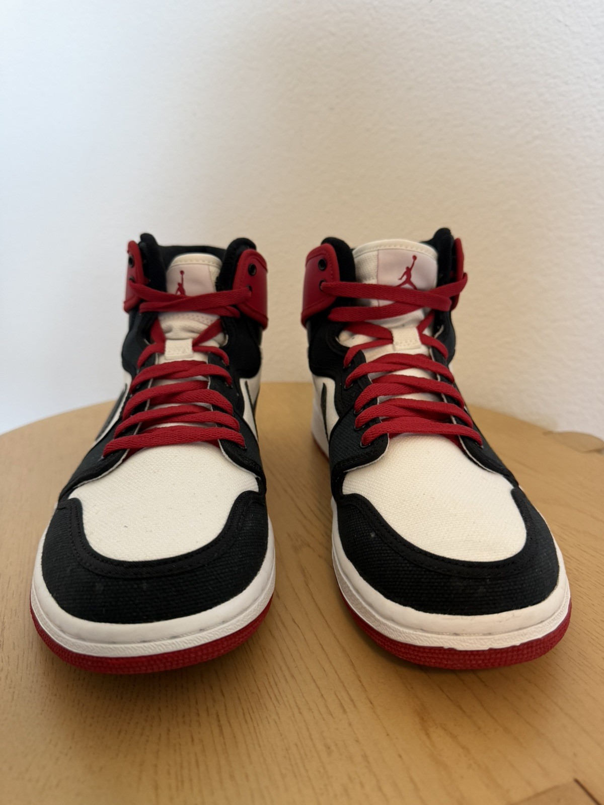 AIR JORDAN 1 HIGH AJ1 AJKO BLACK TOE RED WHITE SHOES MENS 402297 110 SZ 11
