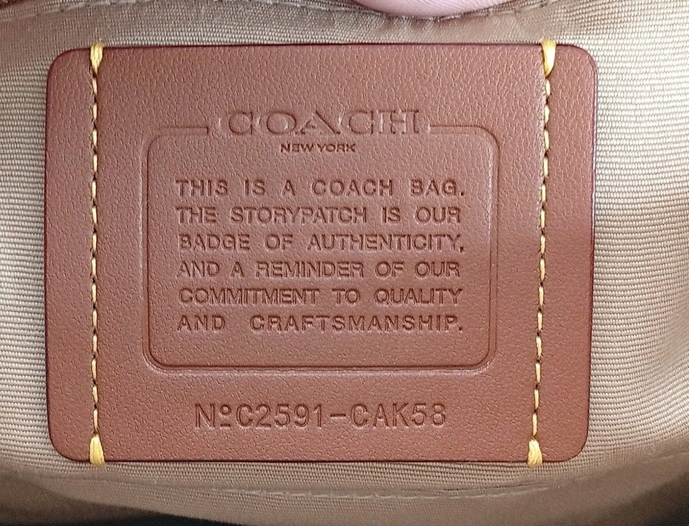 Coach Rowan Satchel Bag In Colorblock w/ Detachable Crossbody Strap Tan CAK58