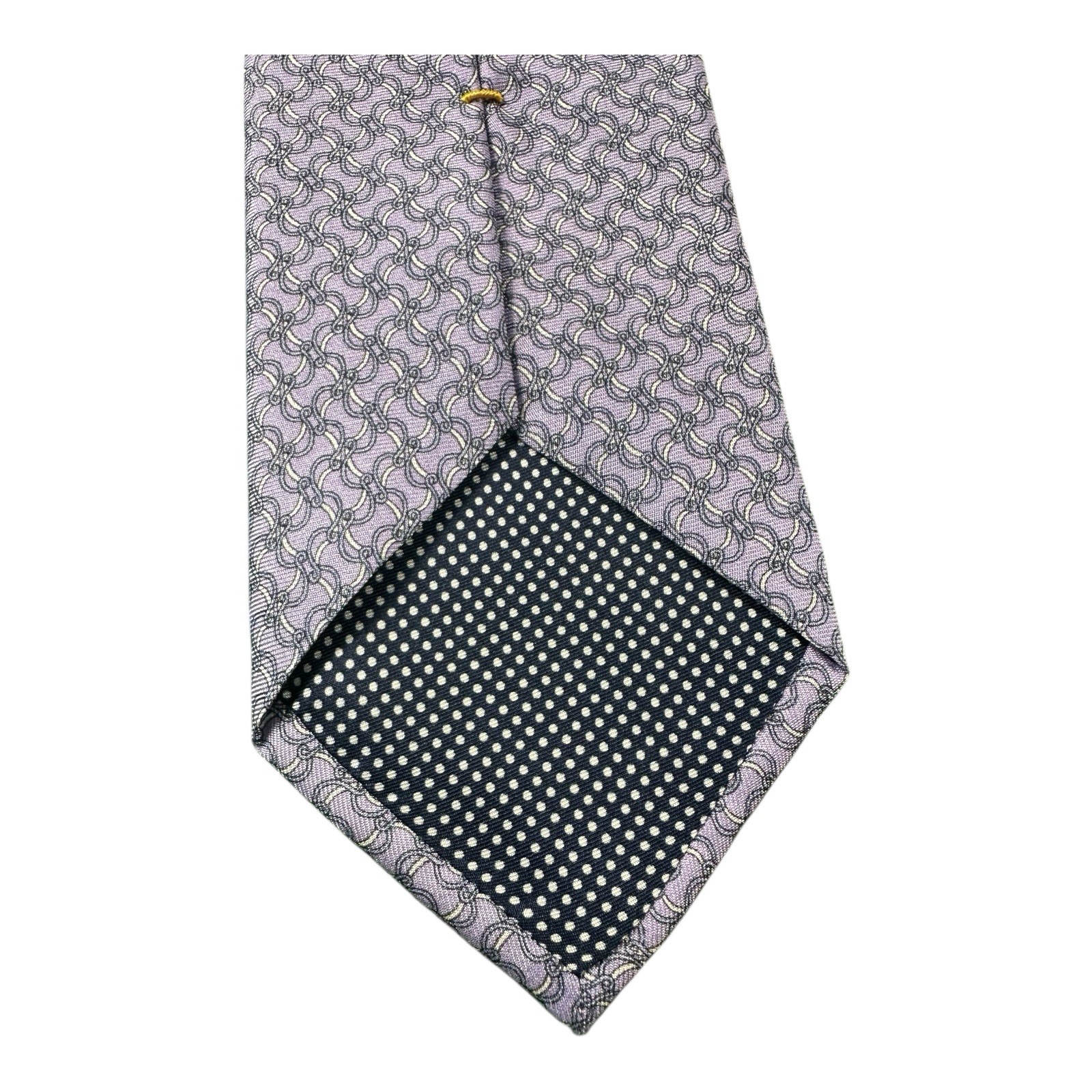 ETON Purple Pure Silk Men’s Rope AOP Men’s Tie 3.25 Inch Width NWT 170$