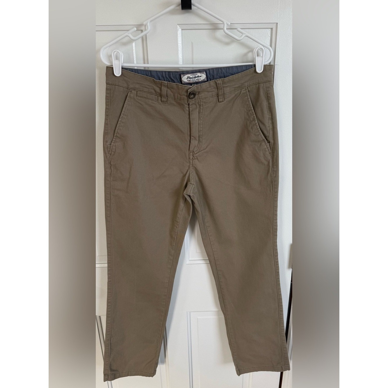 Flag & Anthem Slim Fit Stretch Chino Pants Khaki Men’s 32×30 Casual