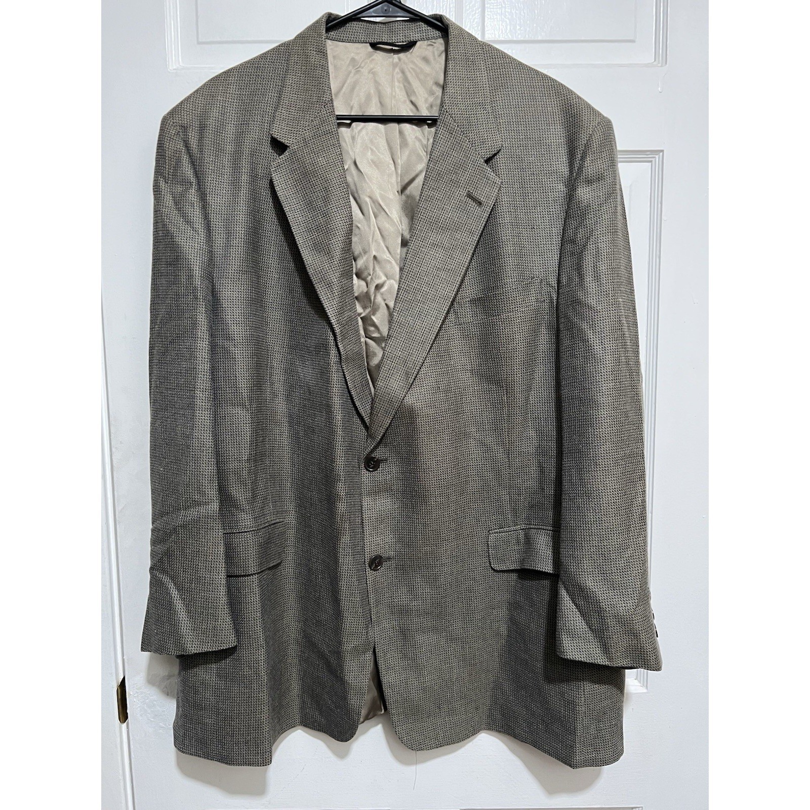 50R Mens Hart Schaffner Marx Tan Suit Jacket